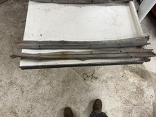 1935 1936 Ford 3 Window Tudor Aluminum Scuff Plates Door Sills Originals