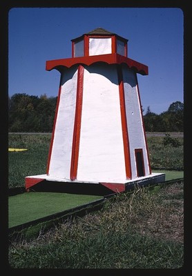 Photo:Pittsville Wisconsin 1988 Verlas Mini Golf Lighthouse Route 13