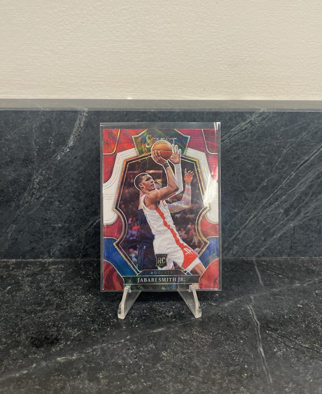 2022 Panini Select - Jabari Smith Jr. #184 Premier Level Tri-Color Prizm