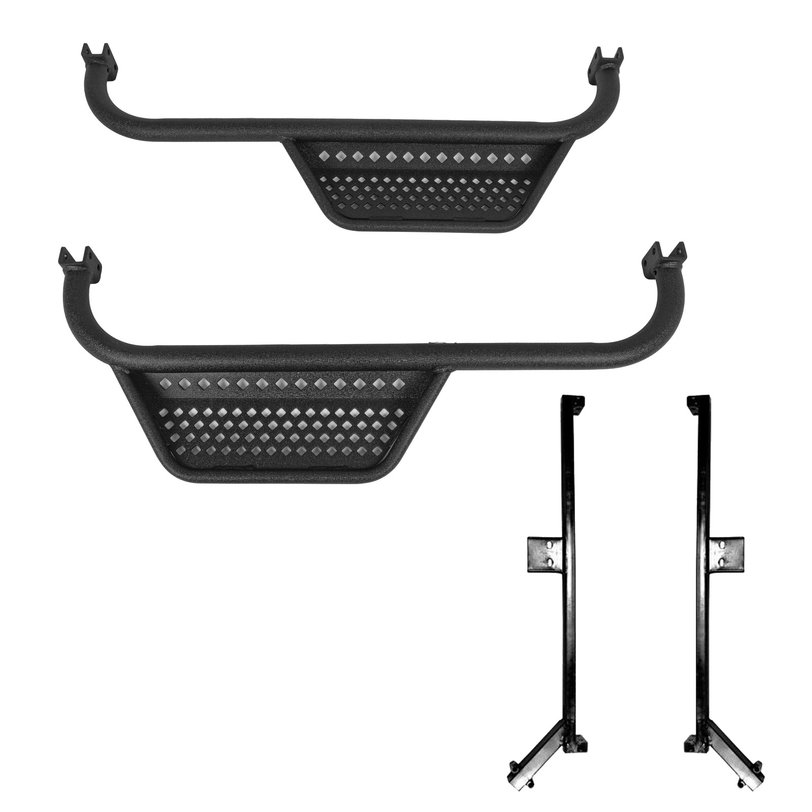 MadJax Golf Cart Nerf Bar Drop Down Side Step & Mounting Kit