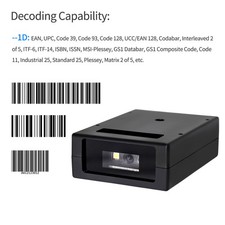 Mini Embedded Barcode Scanner Self-Induction One Dimensional 1D Bar Code UHBX