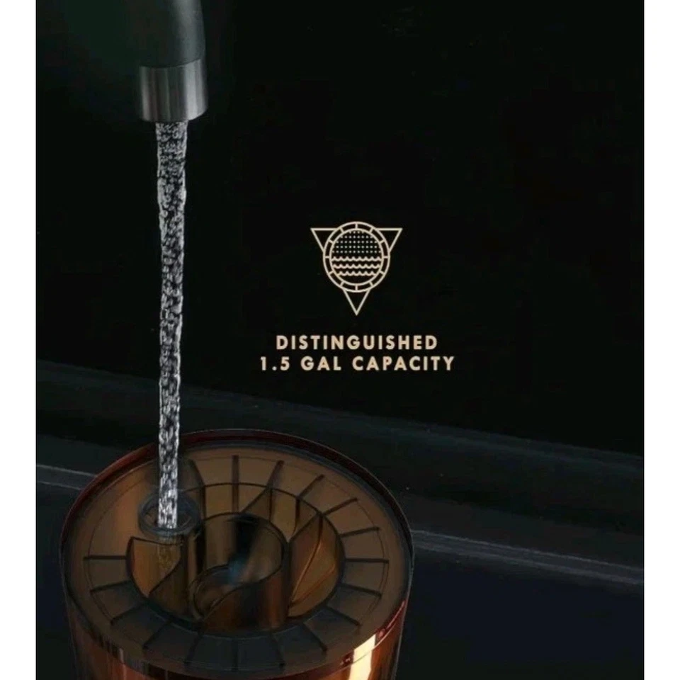 Vornado Alchemy Lucerna 3T Translucent Amber Ultrasonic Humidifier Ambient Light - Image 3 of 4