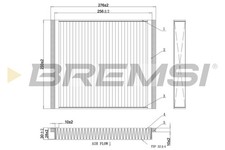 BREMSI Innenraumfilter für Opel Zafira A F75_ Astra G CC F48_ F08_ A05