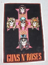 RARE velvet flocked GUNS ‘N’ ROSES poster, BLACKLIGHT. 1988. Free Shipping/USA