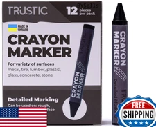 Trustic Universal Crayon Wax Marker Industrial Craft Marking Wood Metal Glass (1