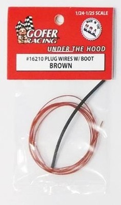 Gofer Rennen 16210 1/24-1/25 Maßstab Stecker Drähte W / Stiefel Brown