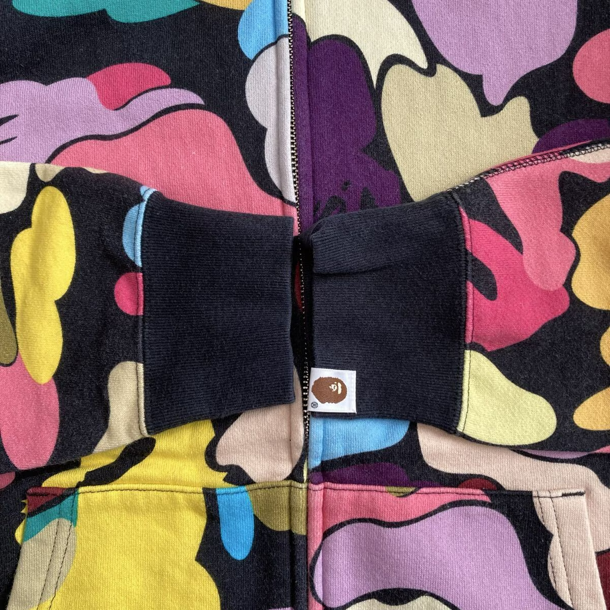 BAPE Giant multi camo full zip hoodie a bathing ape NIGO Size L | eBay