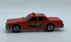 Vtg Hot Wheels Crack Ups Fire Chief Fire Dept Car Hong Kong 1983