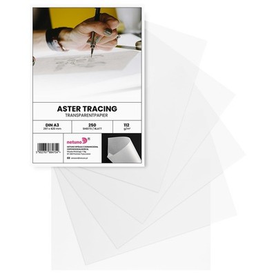 50 Blatt Transparentpapier bedruckbar DIN A3 29,7 x 42 cm 112g Aster Tracing ...