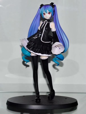 Hatsune Miku Project DIVA Future Tone Black Dress 17cm Anime Figure Toy