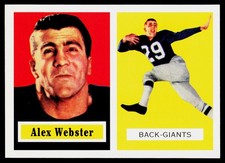 Alex Webster, 1994 Topps Archives 1957, #121, New York Giants,