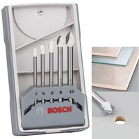 Bosch CYL-9 Ceramic Fliesenbohrer-Sets 5-Teilig 4-10Mm