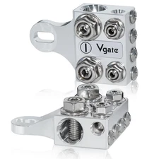 12-Way Terminal Block Bus Bar Multi-Size Connectors for Lithium Lead-Acid