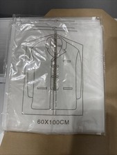 Clothes Garment Dust Cover Storage Suit Protector Coat Hanger Bag 2pcs New