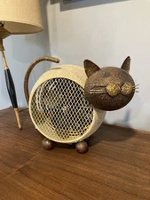Deco Breeze Cat Portable Table Desk Heater Decorative Sculptured Cat Kitten