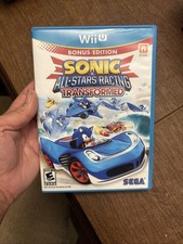 Sonic & All-Stars Racing Transformed Bonus Edition Nintendo Wii U Sega Game CIB