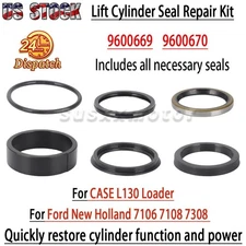 Cylinder Seal Kit for Ford NH 7106/7108/7308 CASE IH L130 Loader 9600670 9600669