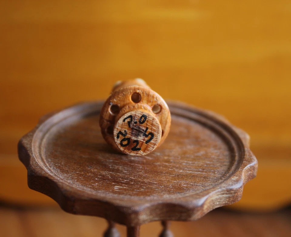 Dolls House Miniature Egg Stand Holder 1:12 OOAK By ARTISAN PigeonOak - Image 4 of 4