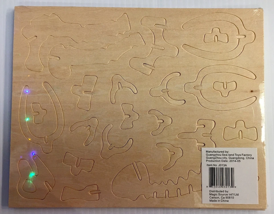 3D Wooden Puzzle Brachiosaurus Woodcraft Construction Kit Dinosaur Free Ship - Image 2 of 2