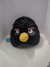 BLACK BOMB ANGRY BIRDS PLUSH MICRO BEADS PILLOW ROVIO 15
