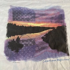 vintage single stitch t shirt anvil tag 2xl made in usa american reflections