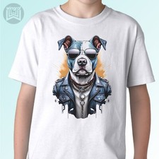 T-shirt Pitbull maglietta cane cool regalo di Natale divertente pit bull gangster art top tutte le taglie