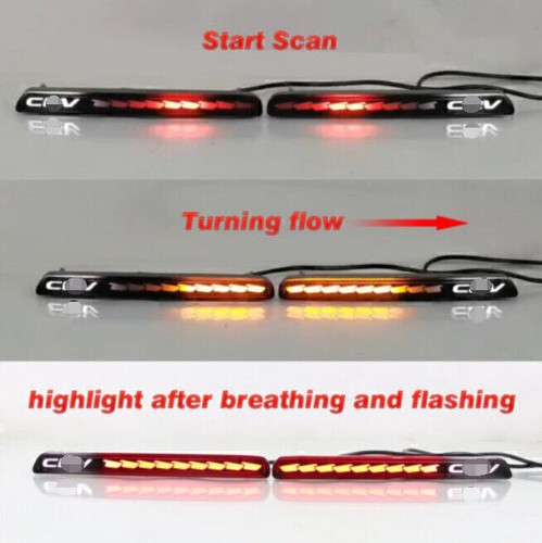For Honda CR-V 2023-2025 LED Rear Bumper Reflector Lights Turn Signal Fog Lamp - Picture 10 of 11