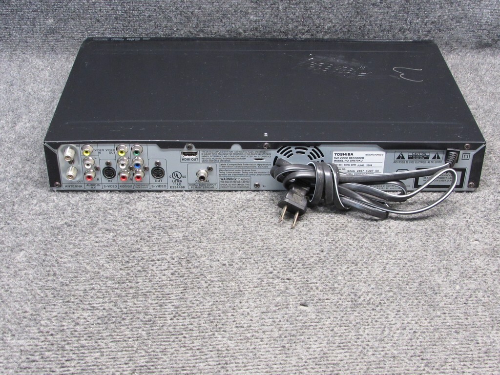 Toshiba Model DR570KU DVD Video Recorder/Player HDMI DVD+RW 22265002100