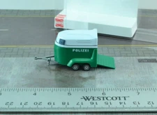 Busch 44915 Horse Towing Trailer German Police HO Scale 1:87 