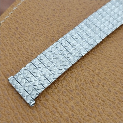 19mm 18mm Speidel White Gold-Fill Expansion 1961 Unused long Vintage Watch Band - Picture 2 of 6