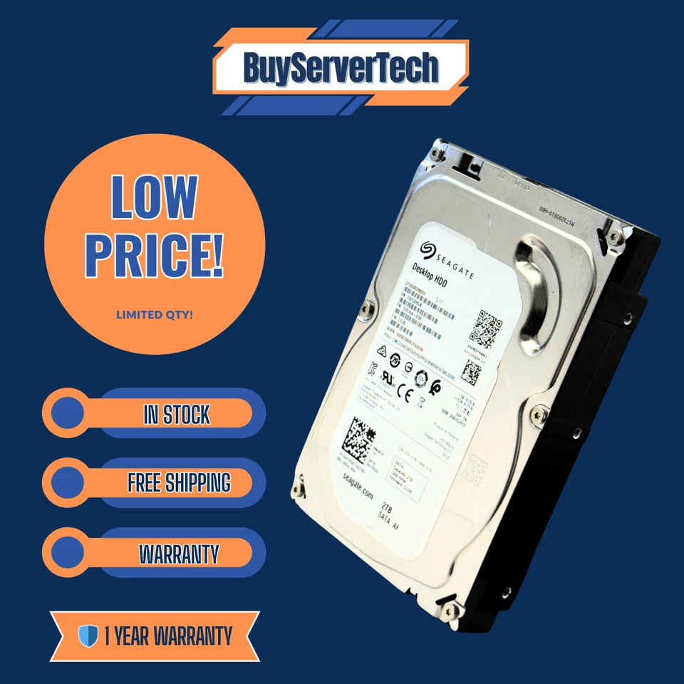 Seagate ST2000DM001 2TB 7200RPM 64MB 3.5" SATA HDD | Desktop Drive | 0HRS | 1YR - Image 2 of 4