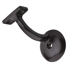 Set of 3 Dark Oil Rubbed Bronze Deluxe 1-Piece Handrail Brackets