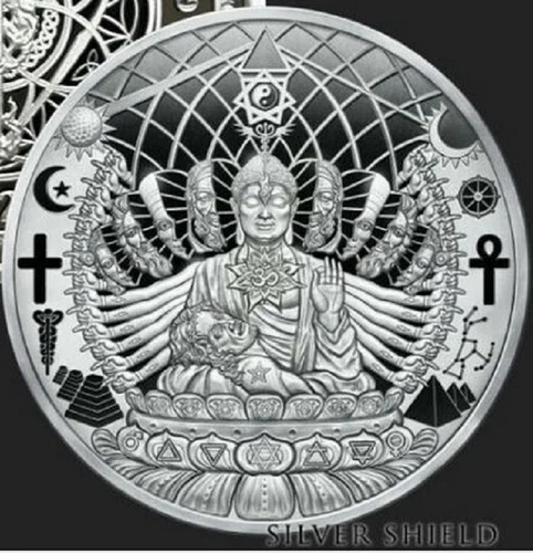 1 oz. Silver Shield Mini Mintage Proof: THE GREAT WORK. COA & Box.