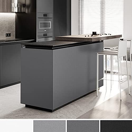 Grey Wallpaper Peel and Stick Wallpaper Thick Matte Contact 16"x78.7