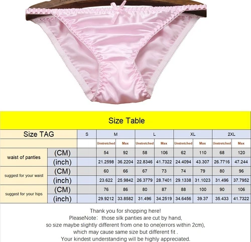 2 Pares Mujeres 100 Bragas de Seda Cuerda Bikinis Lazo Linda Ropa Interior Bragas Parte Inferior - Imagen 2 de 34