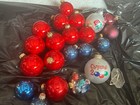 Assortment Vintage Christmas Ornaments Red, Blue, etc — photo 1
