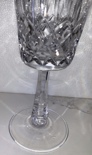 Galway Kristall Clifden Muster einfache Basis Wasser/Weinkelche //2er Set//EUC// - Bild 3 von 10
