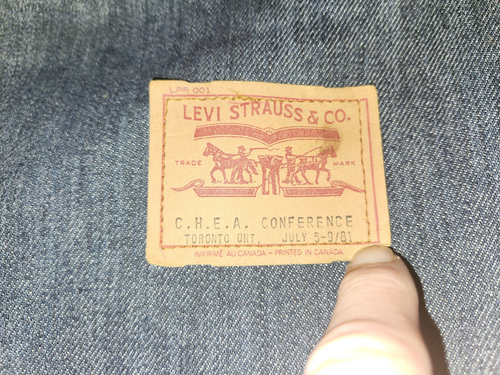 RARE! VINTAGE LEVI'S 1981 C.H.E.A. Toronto CONVENTION ZIP POUCH COMPUTER BAG - Picture 4 of 8