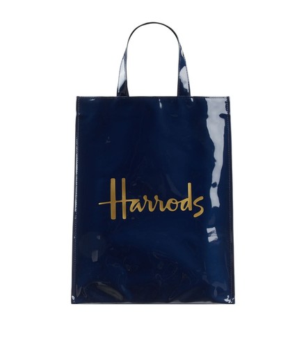 Harrods 15106157 Medium Logo Shopper Bag Navy | eBay