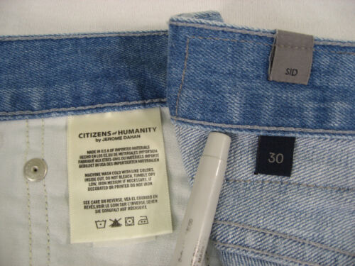Neu mit Etikett Citizens of Humanity klassische Herrenjeans mit geraden Beinen Größe 30 Rogue Wash - Bild 11 von 12