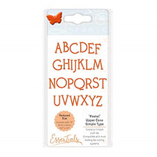 Tonic Studios Die POSTAL UPPER CASE SIMPLE TYPE ALPHABET
