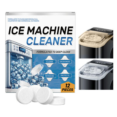 Ice Machine Cleaner Maker Descaler Gentle Household Cleaning & Descaling Tablets