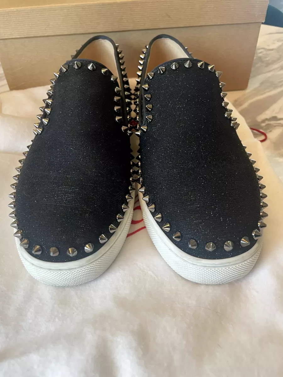 Christian Louboutin Sequin Boat Slip-On Sneakers