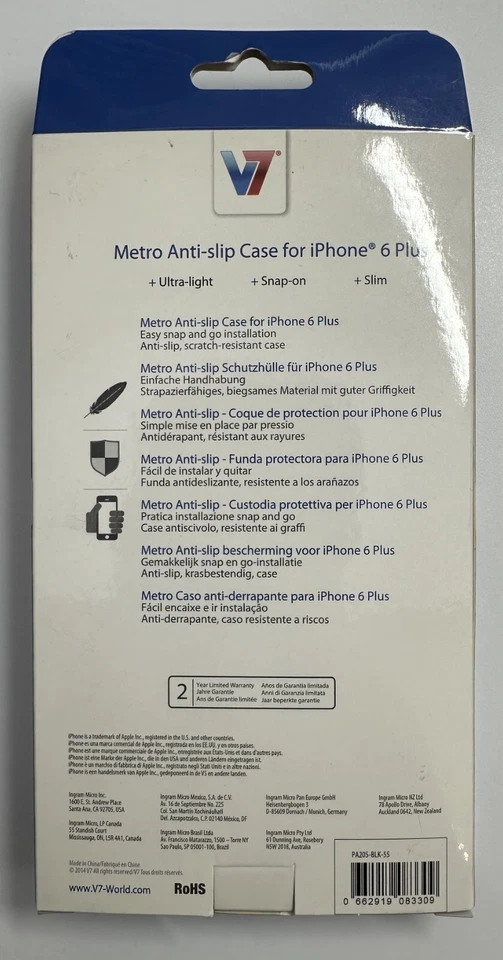 V7 Metro anti-Slip Case for iPhone 6 Plus (Green) BRAND NEW UNOPENED - Image 2 of 3
