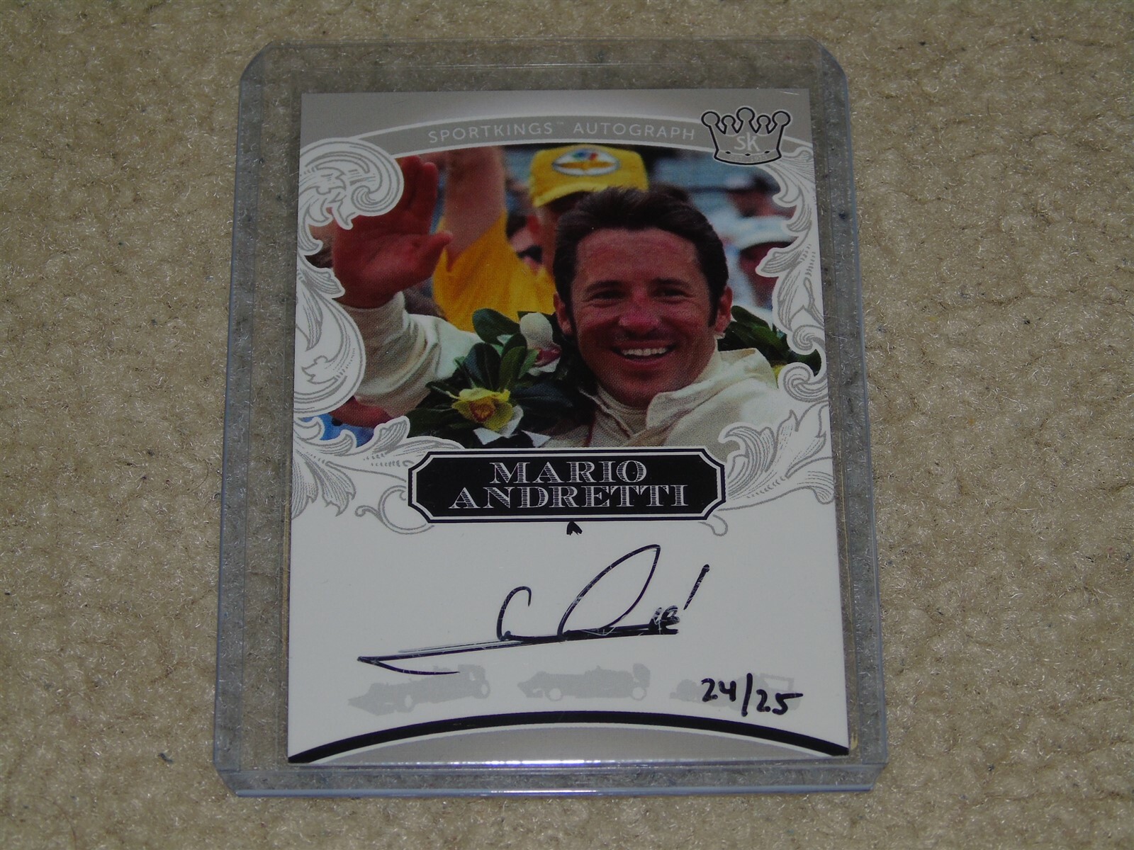 2022 Sportkings Volume 3 Mario Andretti Silver Parallel Auto 24/25 RARE |  eBay