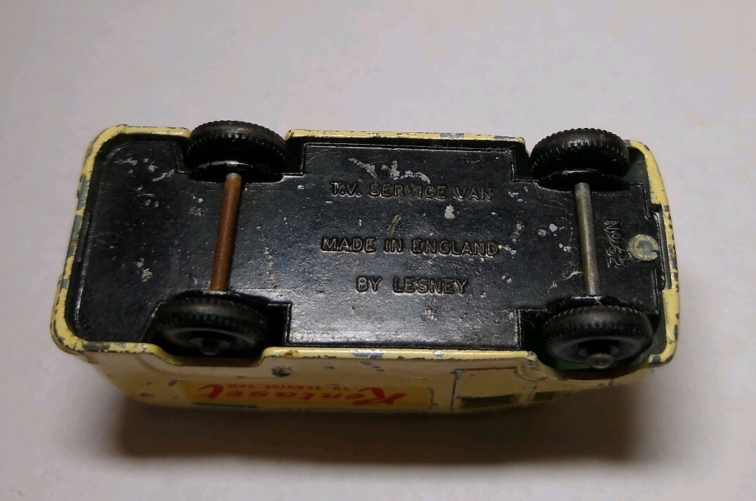 Lesney Matchbox #62 Rentaset TV Service Van 1960s Made in