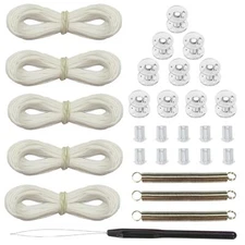 RV Pleated Shade Repair Kit with Wire Restring Tool Camper Window Shades Blinds
