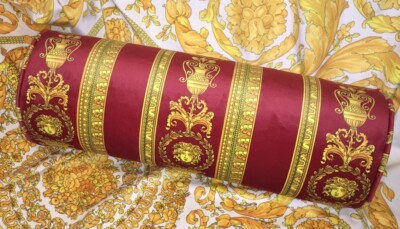 VERSACE PILLOW CUSHION BOLSTER NECK ROLL MEDUSA LUXURY SOFA BED