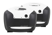 HEPCO AND BECKER PANNIERS JOURNEY 42 BLACK/WHITE (SET) SIDECASES