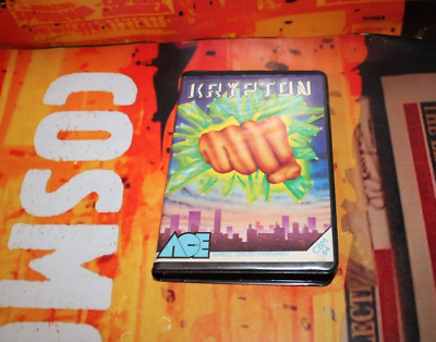 Krypton (Ace 1985) Commodore C64 (Tape, Box) working classic 8-bit game